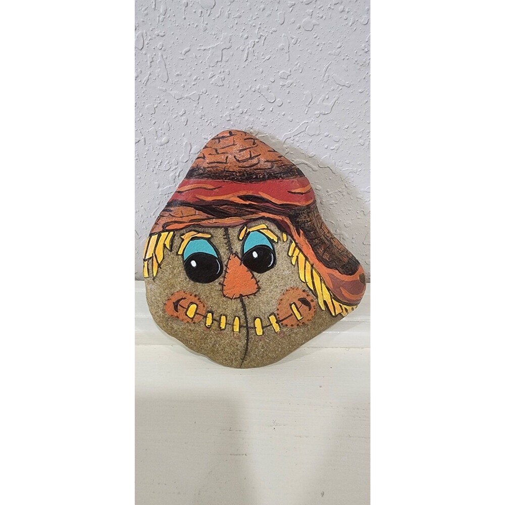 Sarah's Attic Halloween Fall Decor Scarecrow Thanksgiving 4x4 inches